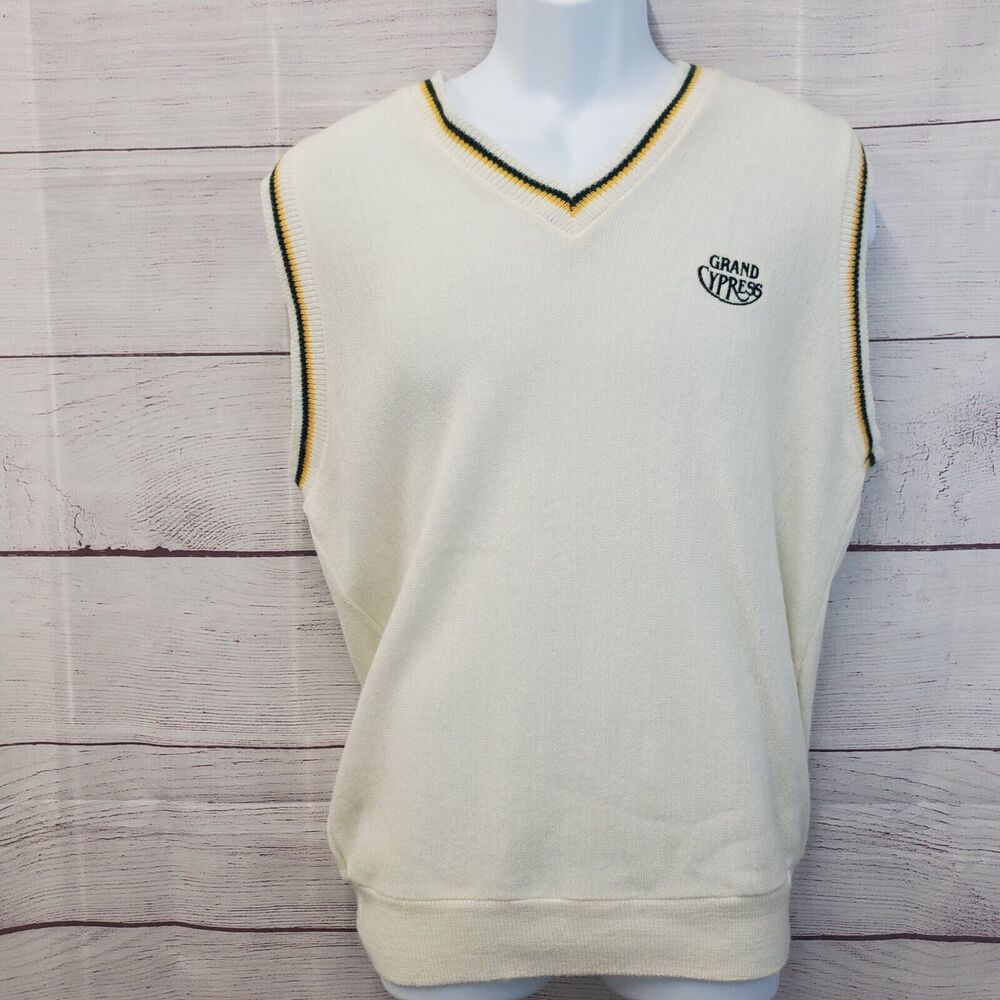VTG Antigua Of Scottsdale Sweater Vest Adult Large Grand Cypress Golf Acrylic
